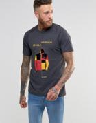 The North Face T-shirt With Denali Mountain Print In Gray - Gray
