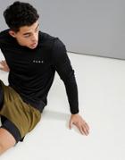 Asos 4505 Long Sleeve T-shirt With Quick Dry In Black - Black