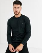 Farah Worth Long Sleeve T-shirt In Black