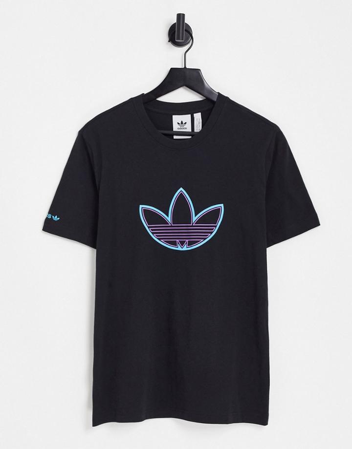 Adidas Originals Sprt Outline Logo T-shirt In Black