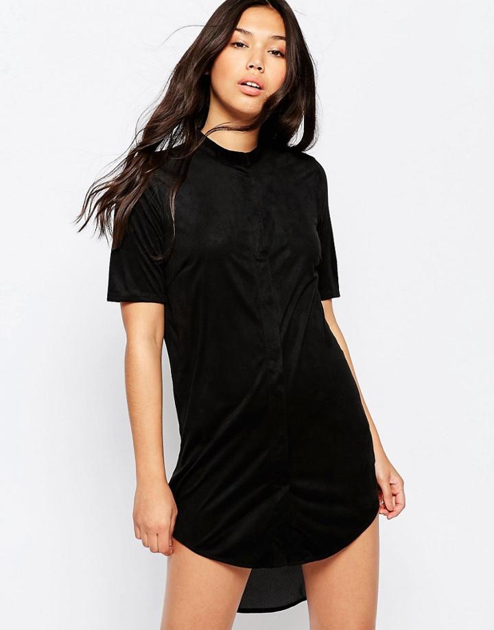 Noisy May Trin Shirt Dress - Black