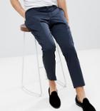 Heart & Dagger Tapered Pants With Mini Print - Navy