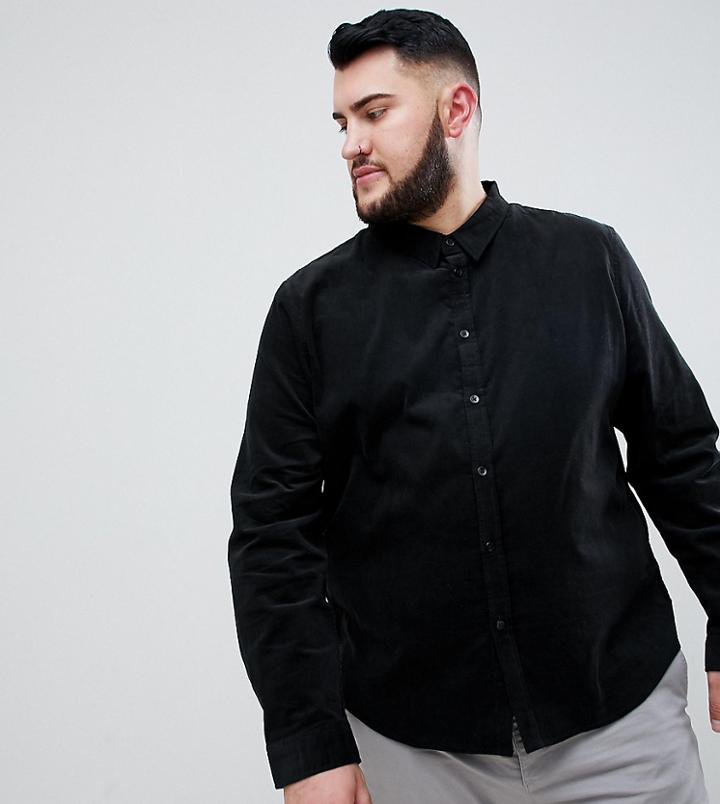 Another Influence Plus Cord Shirt - Black