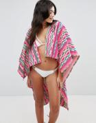 America & Beyond Neon Pink Cape - Pink