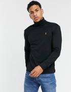 Polo Ralph Lauren Roll Neck In Black With Small Logo