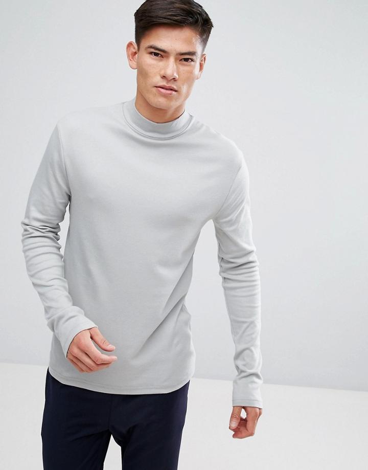 Kiomi High Neck Long Sleeve T-shirt In Green - Green