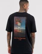 The Couture Club Oversized T-shirt With Photo Back Print - Black