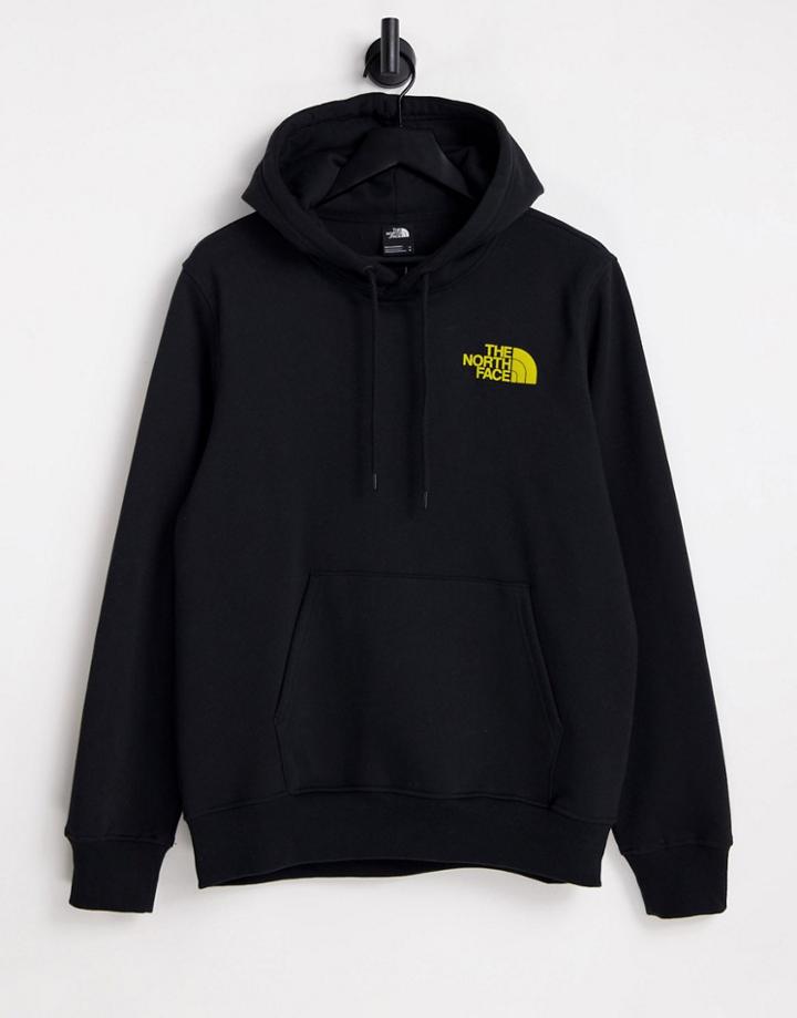 The North Face Graphic Hoodie In Black