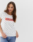 Blend She Polka Dot T-shirt - White