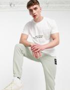 Puma Hoops Slogan Pocket T-shirt In White