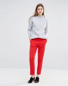 Vanessa Bruno Athe Skinny Pants With Front Pleat - Red