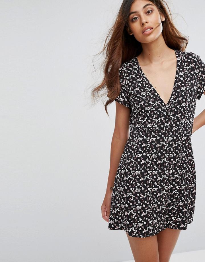 Goldie Floral Tea Dress - Multi