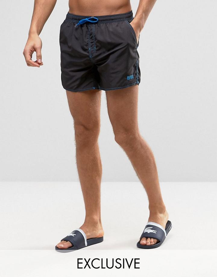 Boss By Hugo Boss Lobster Swim Shorts In Black - Black