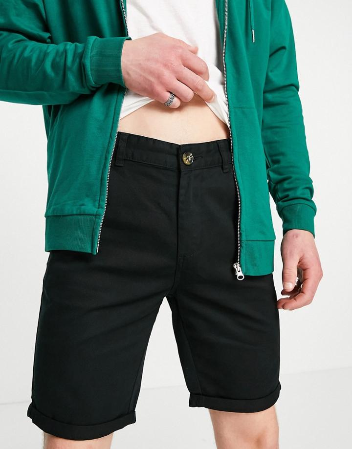 Le Breve Chino Shorts In Black
