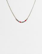Classics 77 Wood Bead Necklace In Silver