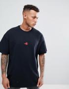 New Love Club Embroidered Chilli T-shirt - Black
