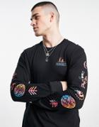 Element Cabeza Back Print Long Sleeve T-shirt In Black