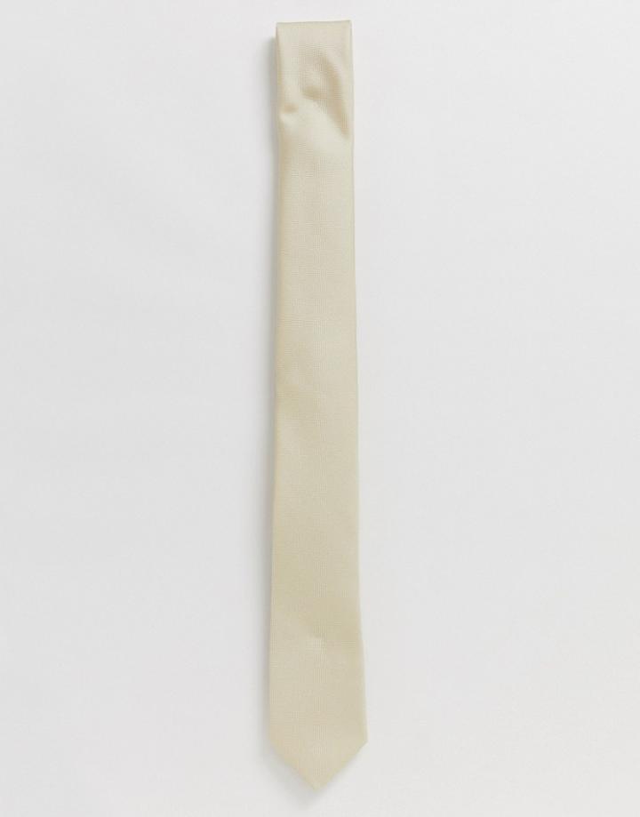 Twisted Tailor Tie In Champagne - Gold