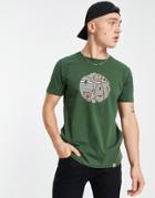 Pretty Green Nautical Logo T-shirt In Green