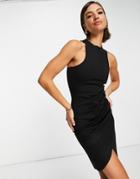 Extro & Vert Racer Back Body-conscious Dress In Black