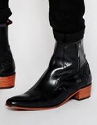Jeffery West Zip Boots - Black