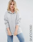 Asos Curve Ultimate Pullover Hoodie - Gray