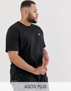 Le Breve Plus Raw Edge Longline T-shirt-black