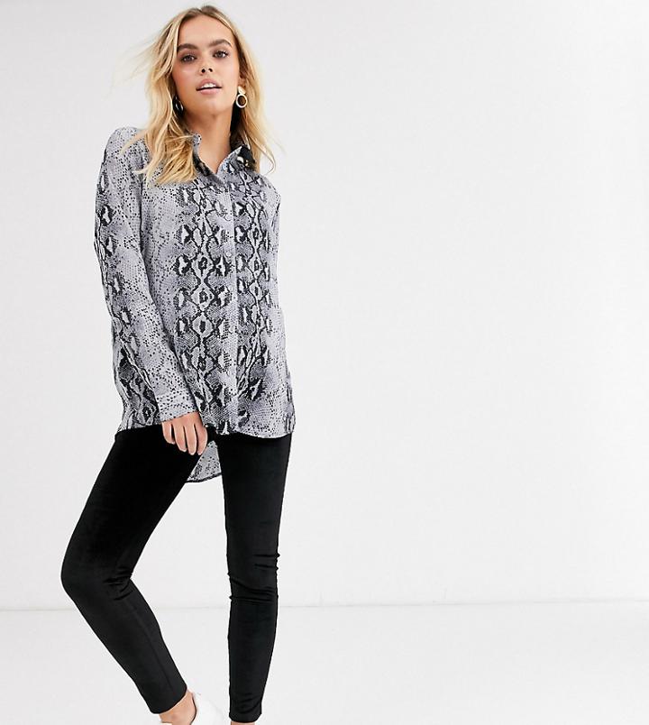 Fashion Union Maternity High Waist Velvet Legging