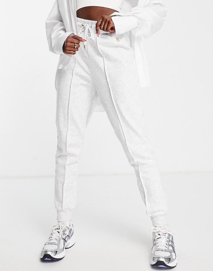 River Island Seam Detail Sweatpants In Gray