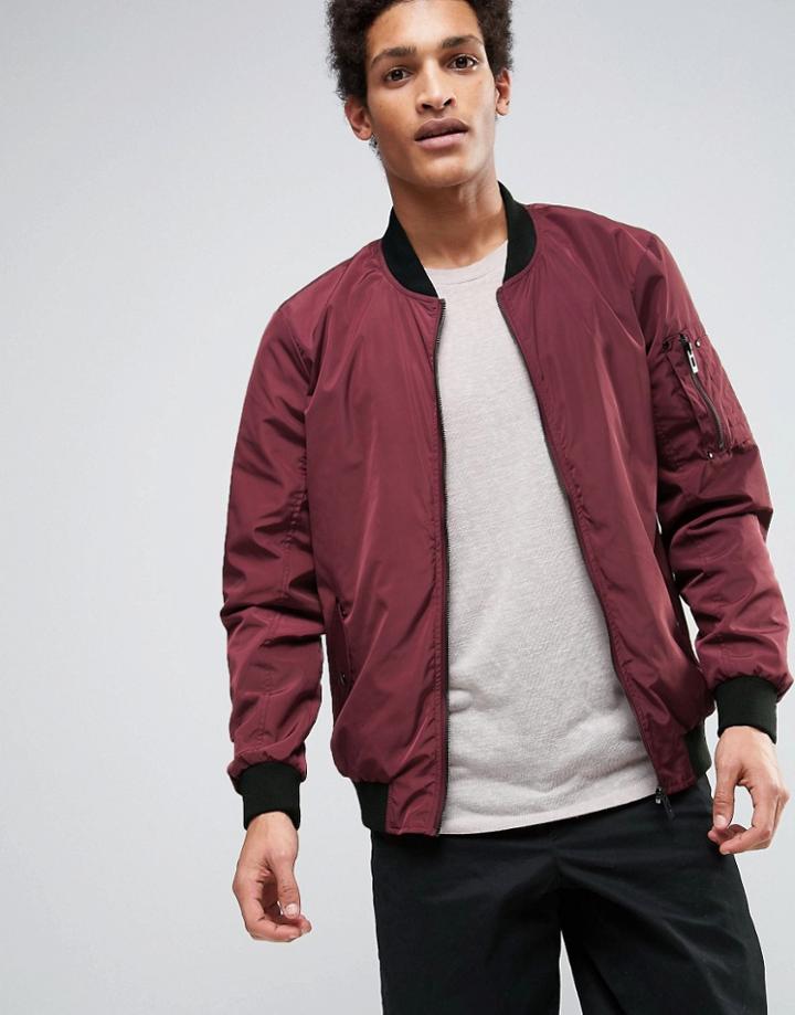 Casual Friday Ma1 Bomber Jacket - Navy