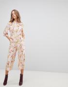 Vero Moda Floral Cropped Jumpsuit - Multi