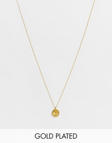 Bloom And Bay Gold Plated Sun Necklace