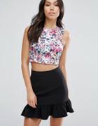 Madam Rage Floral Crop Top - Multi