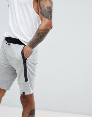 Dissident Fleece Shorts - Gray