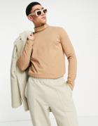 Puma Tailoring Roll Neck Long Sleeve Top In Spray Green - Exclusive To Asos-brown