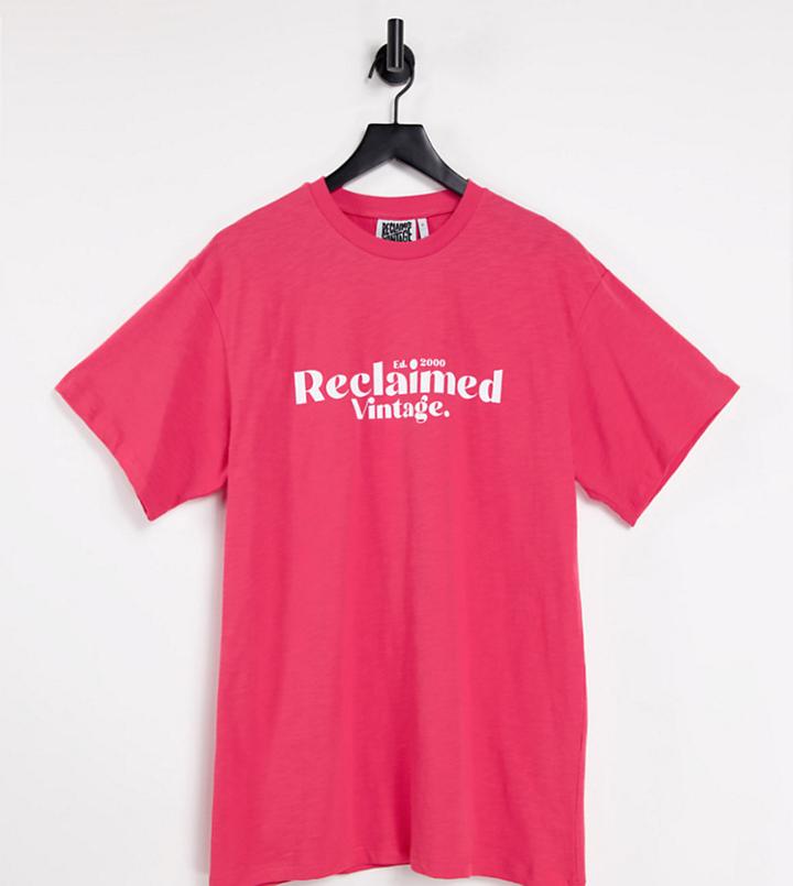 Reclaimed Vintage Inspired Unisex T-shirt With Logo In Red