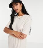 Asos Design Tall Oversized T-shirt In Washed Stone-neutral