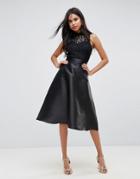 Ax Paris Prom Dress With Lace Upper - Black