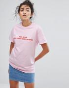 Adolescent Clothing You Suck Less T-shirt - Pink