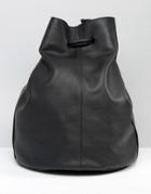 Warehouse Leather Duffle Bag - Black