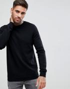 New Look Fine Knit Sweater In Black - Black