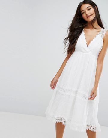 Lost Ink Summer Dress - White