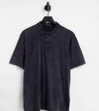 Bolongaro Trevor Plus Washed Jersey Polo Shirt-black