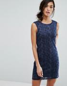 Lavand Sleeveless Pencil Dress - Navy