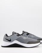 Nike Training Mc Sneakers In Gray And White-grey