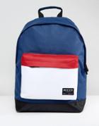 Nicce Color Block Backpack In Navy - Navy