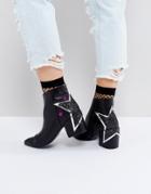 Asos Reality Star Ankle Boots - Black
