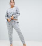 Asos Design Curve Lounge Frenchie Jogger - Gray