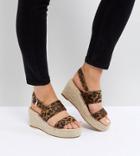 Asos Toto Wide Fit Espadrille Wedges - Multi