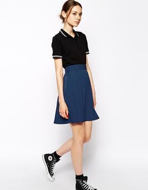 Pop Boutique Pleated Mini Skirt - Navy